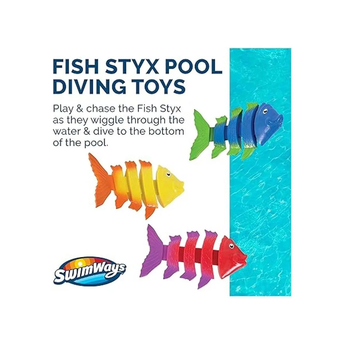 SwimWays Fish Styx Juguetes de buceo en la piscina para_2