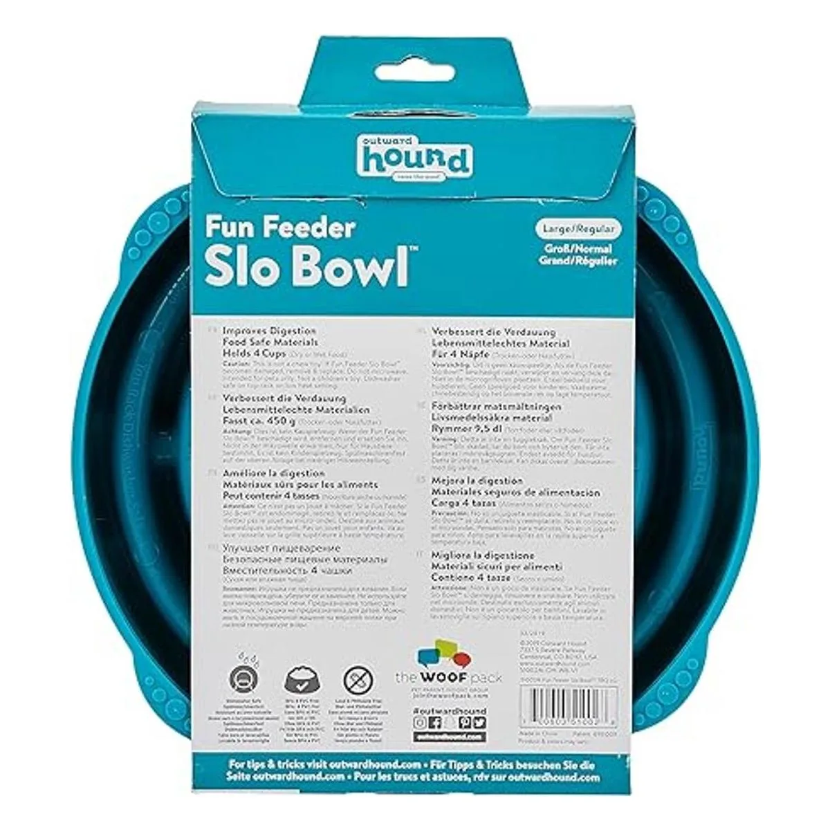Outward Hound Fun Feeder Slo Bowl Cuenco para perro de_3