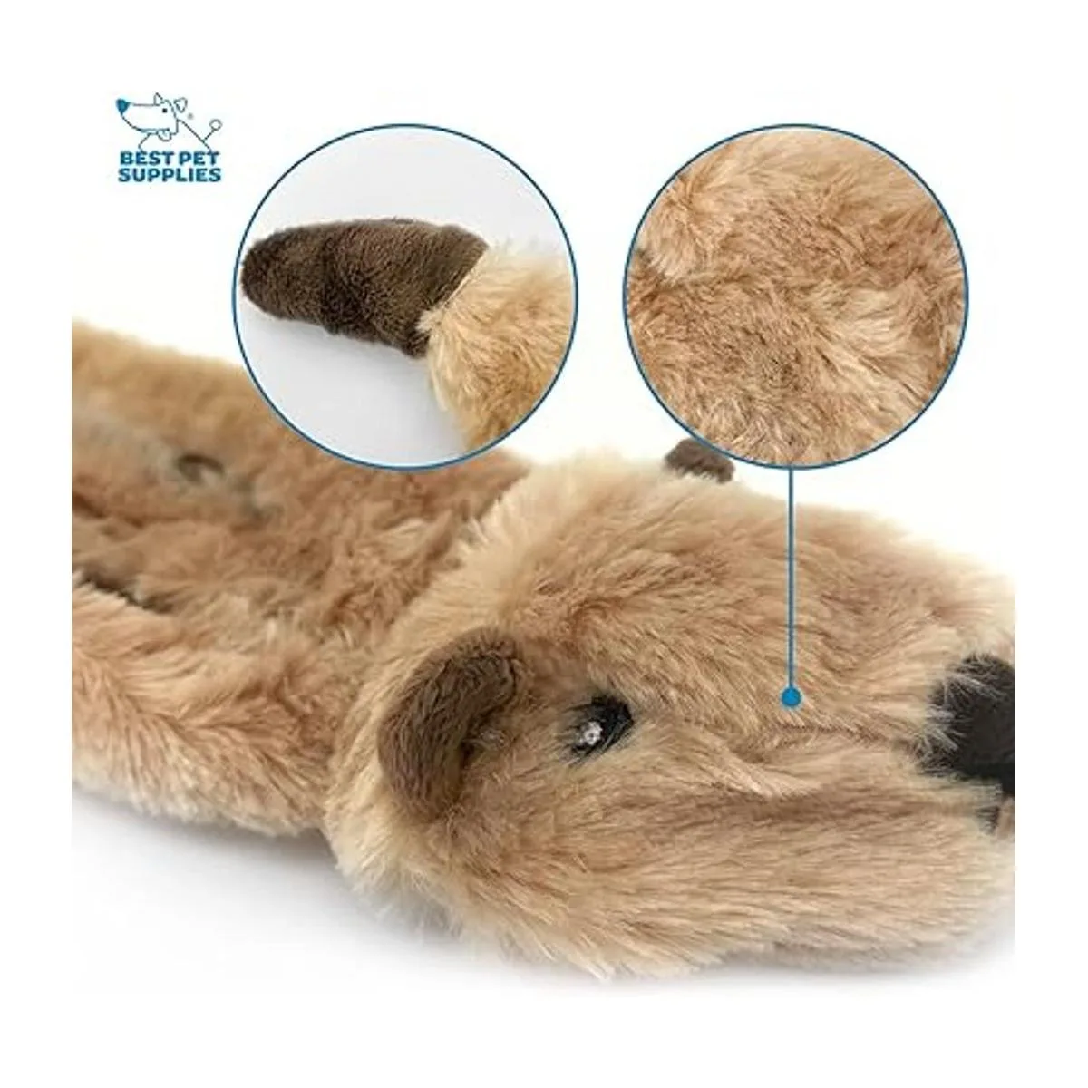 Best Pet Supplies 2in1 Stuffless Squeaky Dog Toys with_3