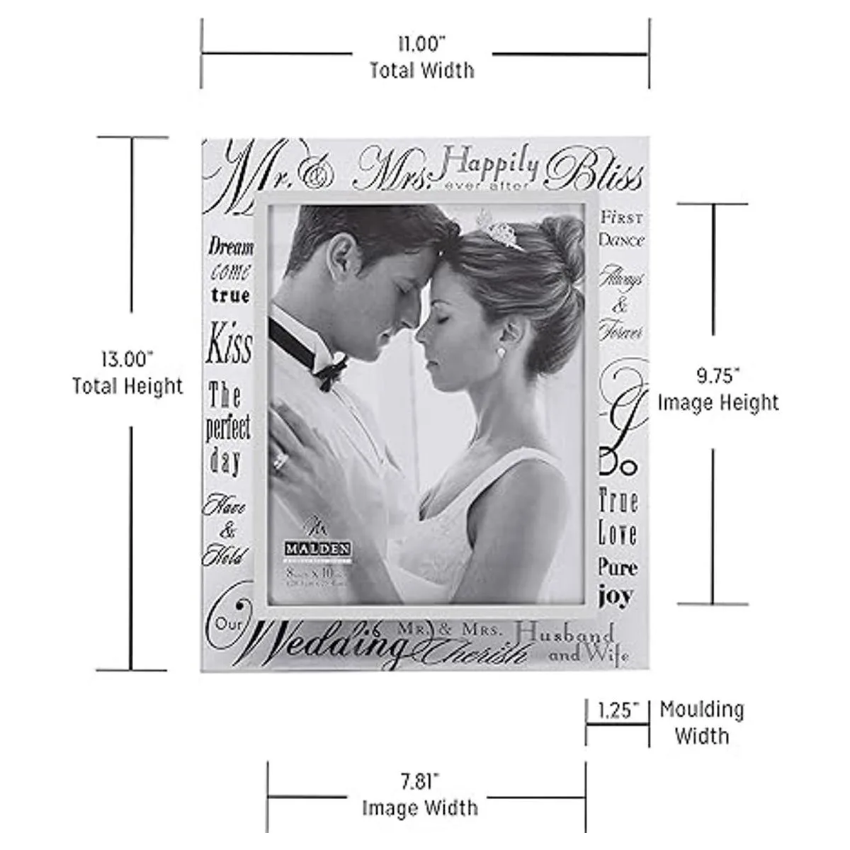 Malden International Designs Cristal espejo con borde_5