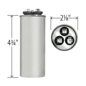 GE 97F9851 capacitor de función doble redondo de 440_4