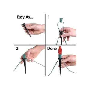 Holiday Lighting Outlet Estaca para universal para luces