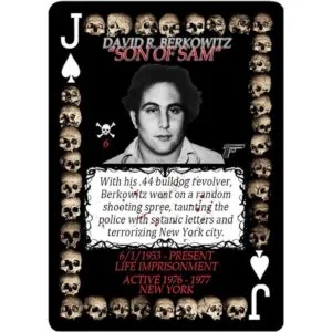 Serial Killer Cards 54 cartas únicas de asesino en serie_4