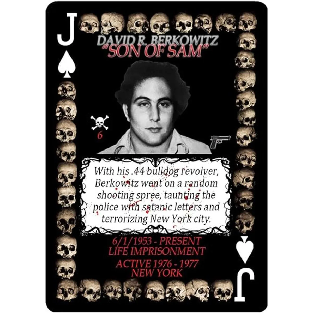 Serial Killer Cards 54 cartas únicas de asesino en serie_4