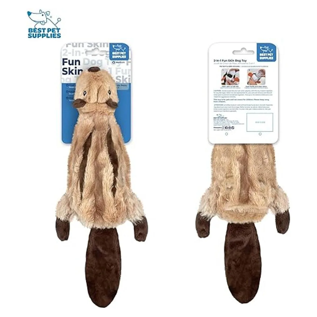 Best Pet Supplies 2in1 Stuffless Squeaky Dog Toys with_4