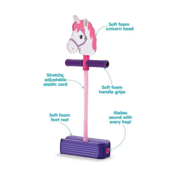 Saltador en forma unicornio de espuma juego divertido y_2
