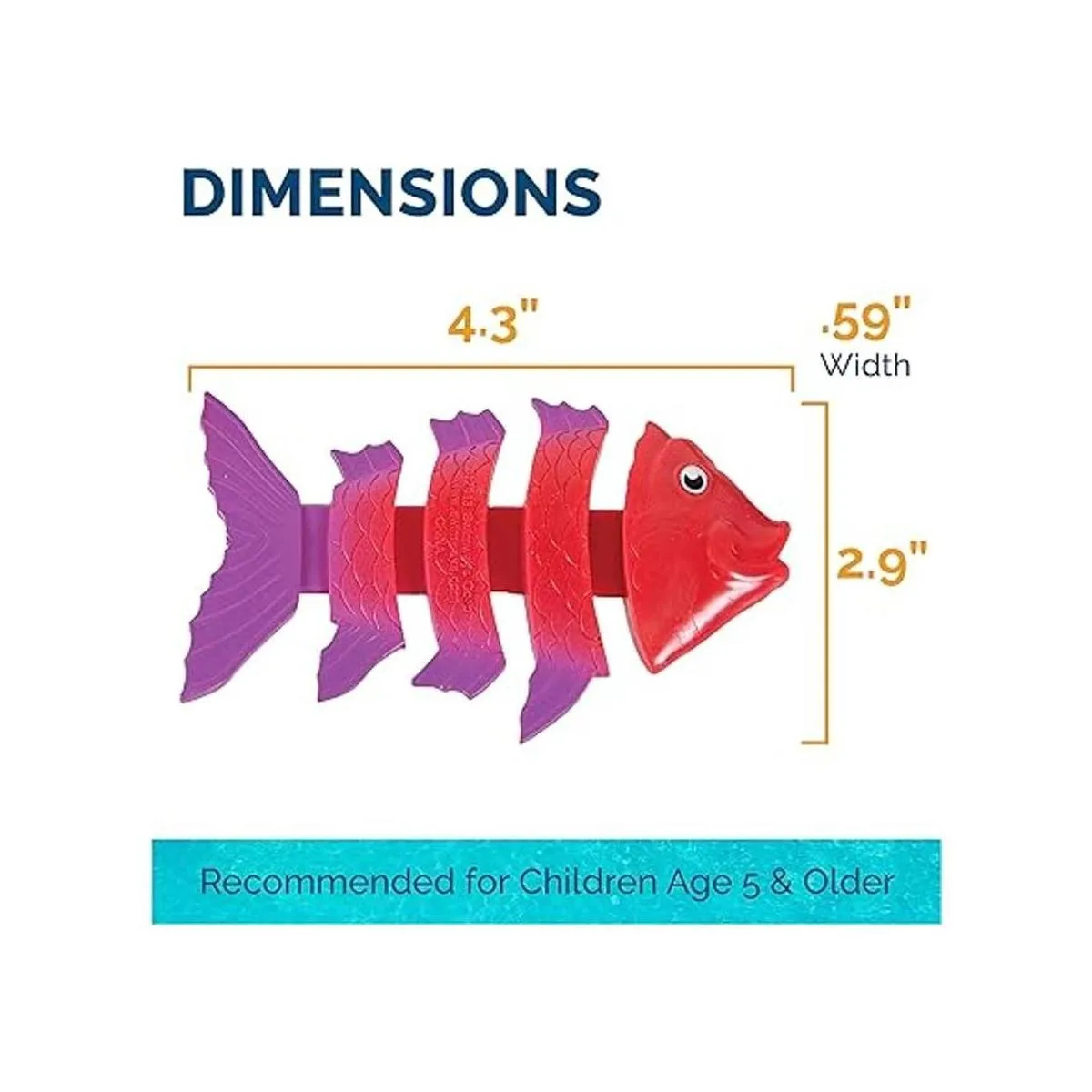 SwimWays Fish Styx Juguetes de buceo en la piscina para_4
