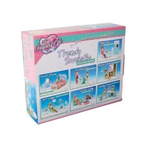 Baño con bañera y juego de tocador de Barbie. Juego de_2