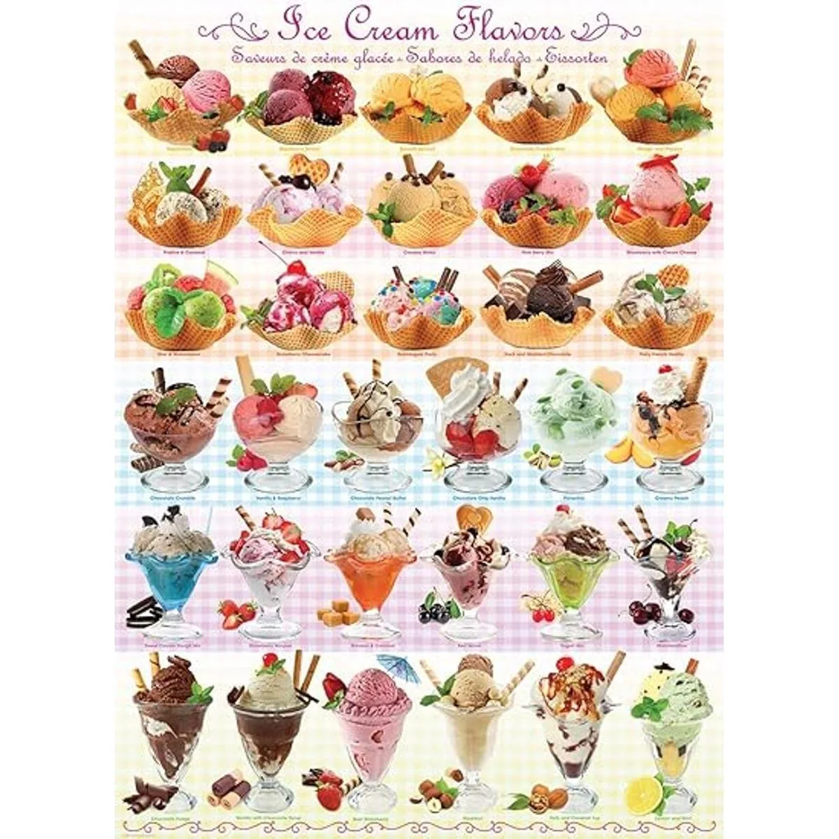 EuroGraphics Ice Cream Flavours Puzzle 1000 piezas_2