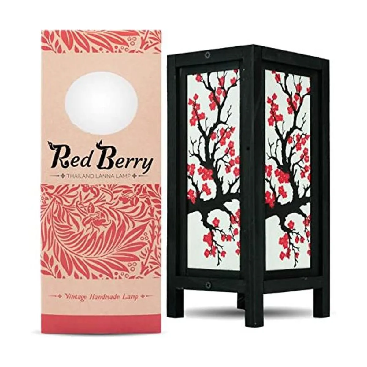 Lámpara de mesa del cerezo en flor japonés diseño_1