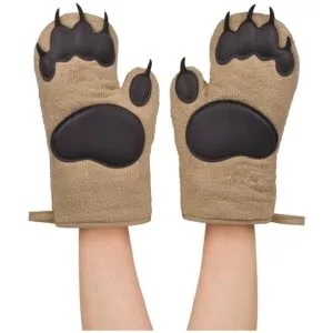 Juego de 2 guantes para horno de garras de oso marca_1