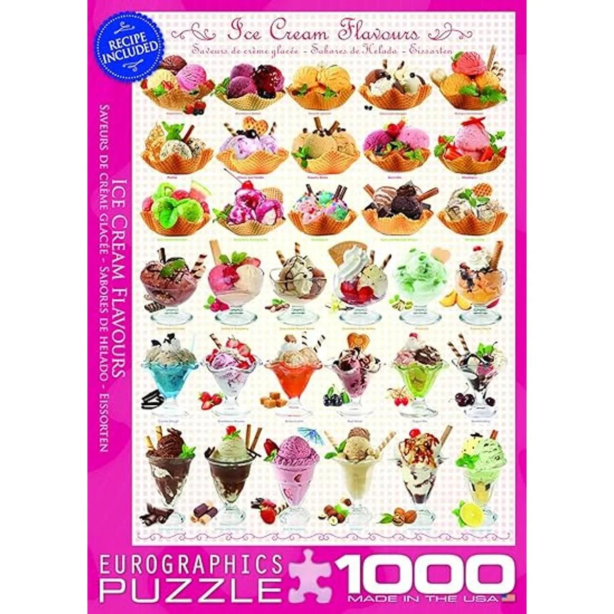 EuroGraphics Ice Cream Flavours Puzzle 1000 piezas_4
