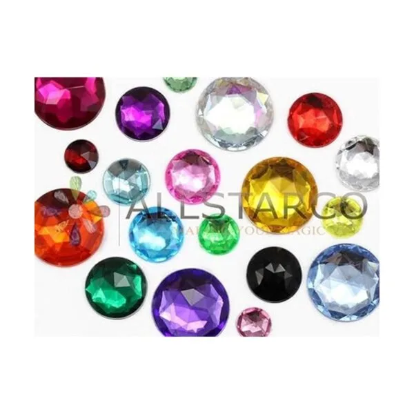 Allstarco Diamantes de imitación acrílicos redondos de_5