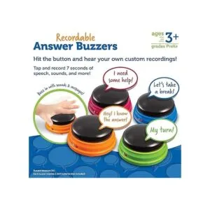 Learning Resources Zumbadores de respuesta grabables_6