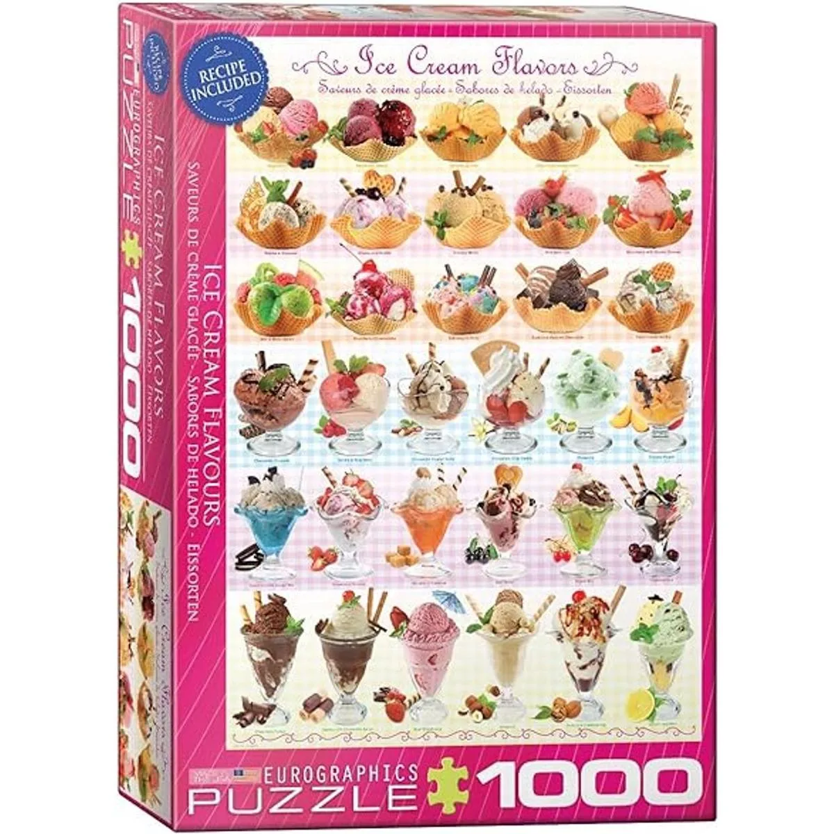 EuroGraphics Ice Cream Flavours Puzzle 1000 piezas_1