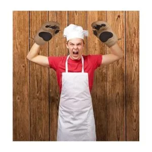 Juego de 2 guantes para horno de garras de oso marca_3