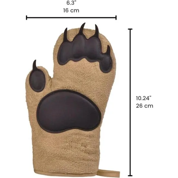 Juego de 2 guantes para horno de garras de oso marca_6