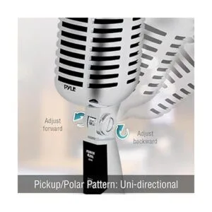 Micrófono clásico retro Pyle PDMICR42R con cable de 16_2