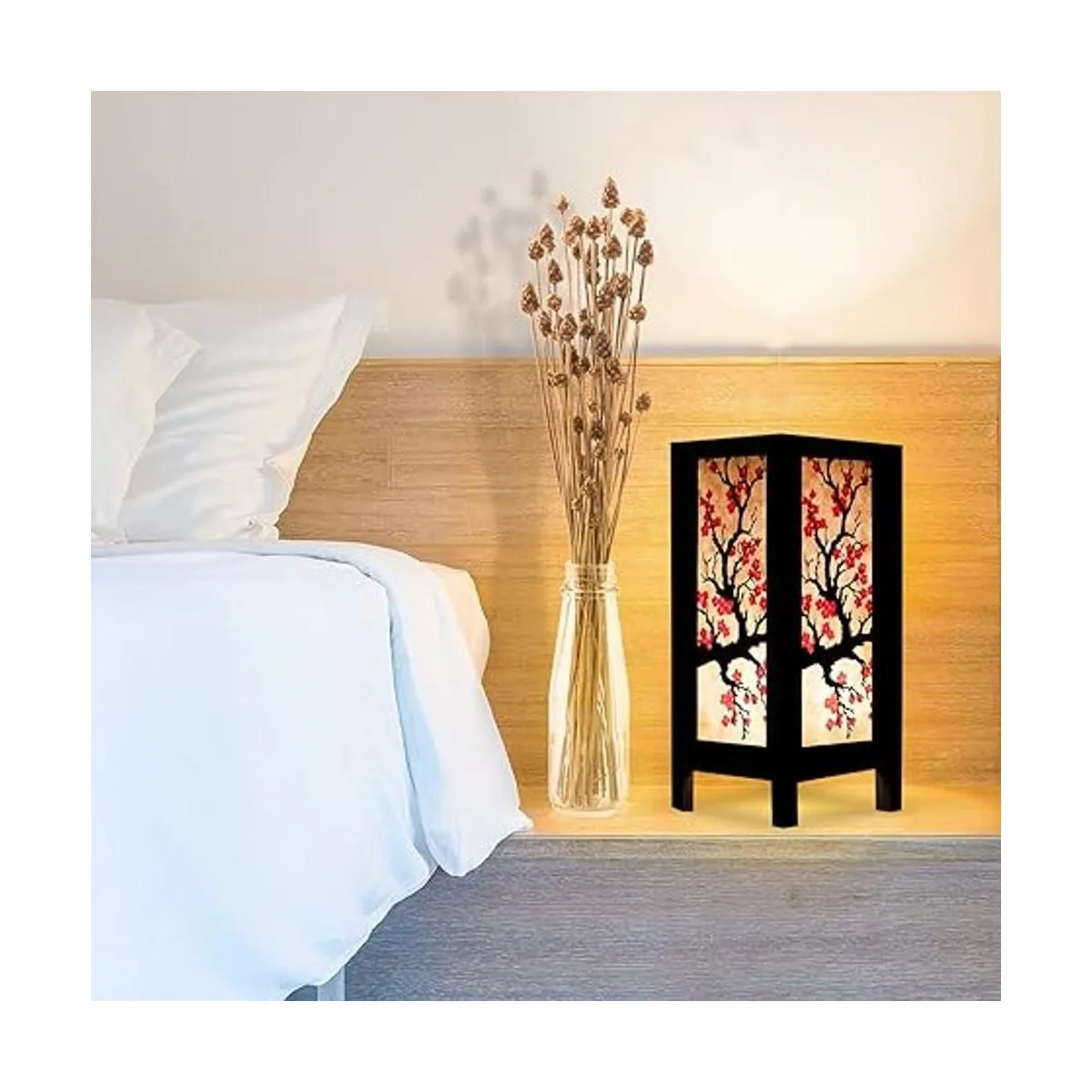 Lámpara de mesa del cerezo en flor japonés diseño_5