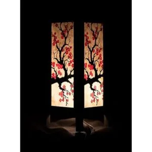 Lámpara de mesa del cerezo en flor japonés diseño_3