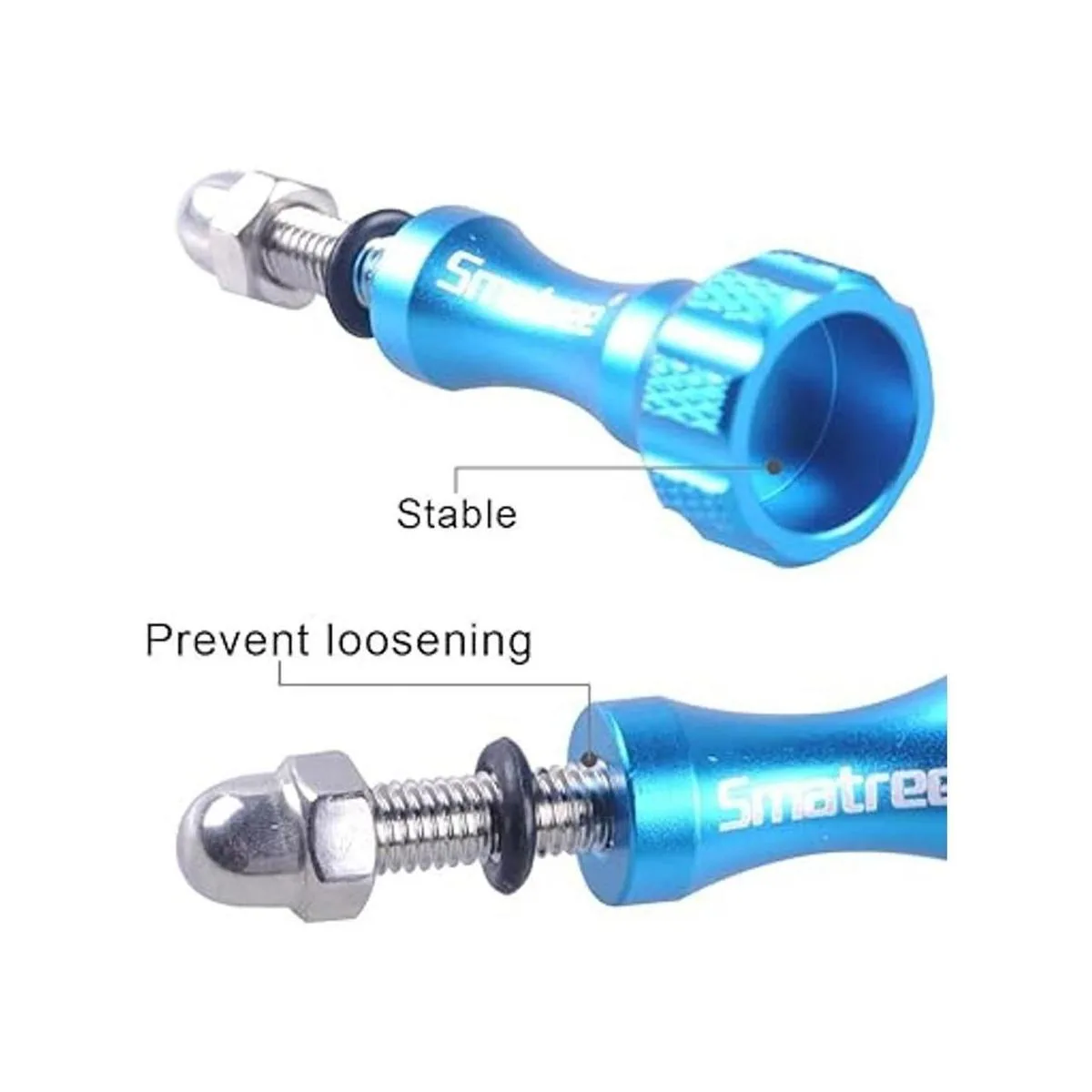 Smatree 3 piezas de tornillo de pulgar largo de aluminio_3