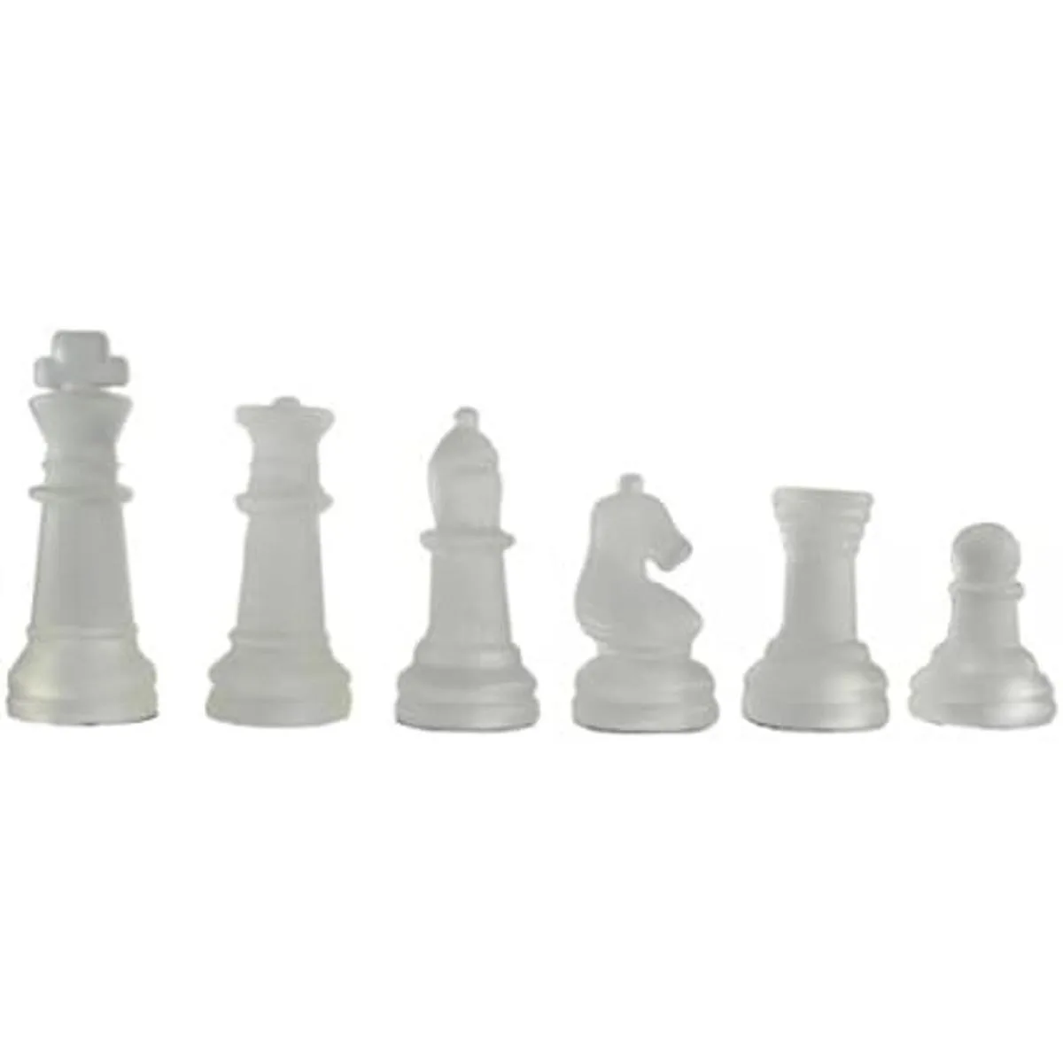 AvantGarde juego de ajedrez de vidrio esmerilado negro con_4