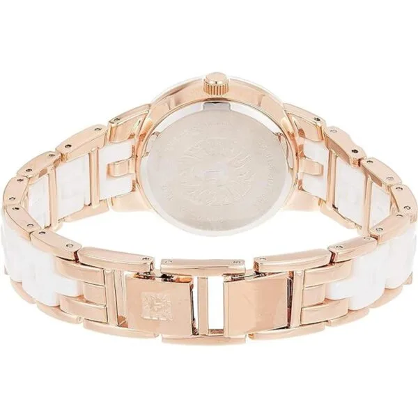 Anne Klein Reloj de pulsera de cerámica con esfera de_2