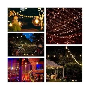100 foot Globe Patio String Lights Set de 100 G40