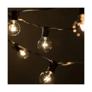 100 foot Globe Patio String Lights Set de 100 G40
