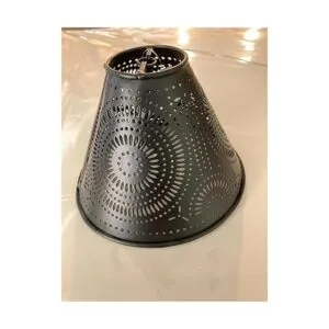 Negro Pinwheel punched Estaño lámpara los clips en_2