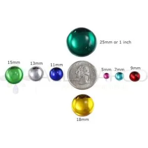 15 mm surtido Ronda superficie lisa Cabochons 120 piezas