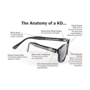 Original KD de polarizadas amarillo anteojos de sol de_5