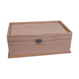 Joyero de madera sin terminar con espejo y compartimentos_4