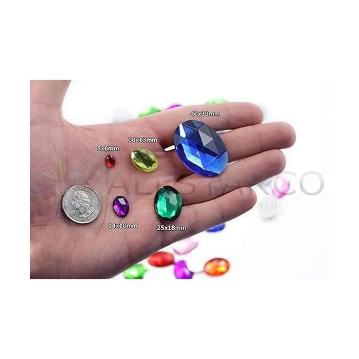 KraftGenius Allstarco 1.575 x 1.181 in topacio dorado A2