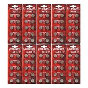 Loopacell LR44 AG13 357 baterías botón 100 unidades_1