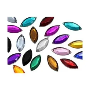 Allstarco Cuentas de plástico con parte trasera plana_4