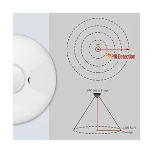 ENERLITES MPC50VSTICKER Sensor de ocupación de techo por_4