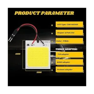 Everbright Paquete de 4 luces LED blancas para techo COB_5