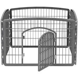IRIS USA 24 Exercise 4Panel Pet Play Pen with Door for