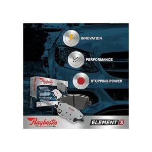 Juego de pastillas de freno traseras de repuesto Raybestos_3