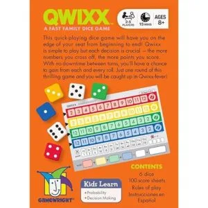 Juego de dados QWIXX de familia y rápido_2