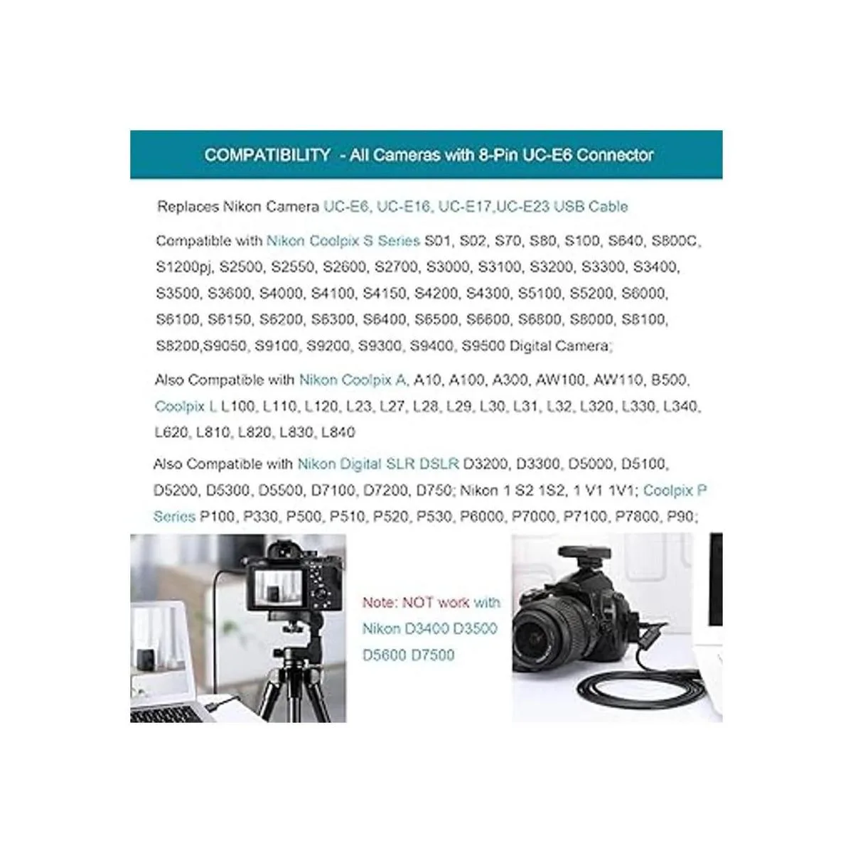 MaxLLTo USB ACDC Power Adapter Camera Battery Charger_3