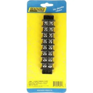 Seachoice Bloque de terminales 8 bandas clips de latón y_6