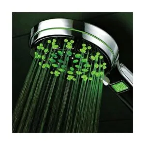 HotelSpa cabezal de regadera portátil de cromo LEDLCD