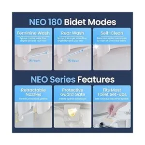 Doble boquilla de limpieza Luxe Bidet Neo 180 elite_3