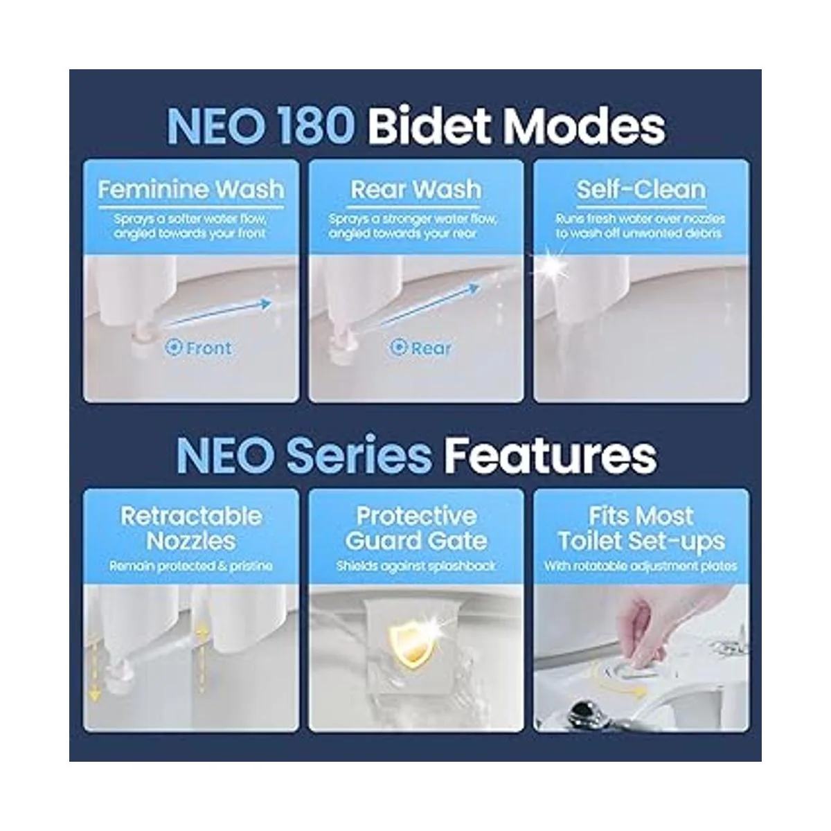 Doble boquilla de limpieza Luxe Bidet Neo 180 elite_3