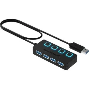 Sabrent USB de 4 puertos 3.0 Hub con interruptores_1