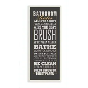 La Colección Stupell Home Decor blackroom Rules Typography_1