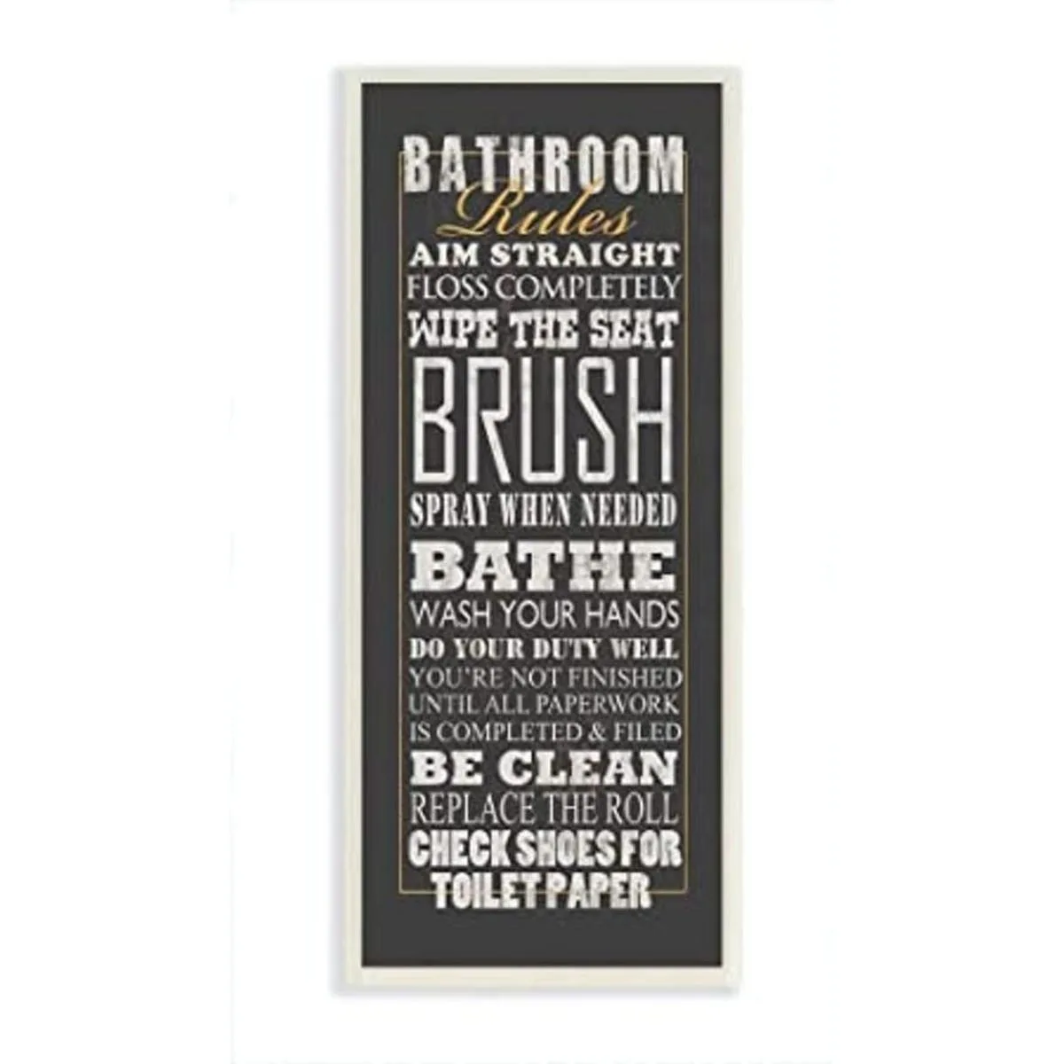 La Colección Stupell Home Decor blackroom Rules Typography_1