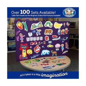 Figuras en fieltro de oso marrón para tablero de historias_5